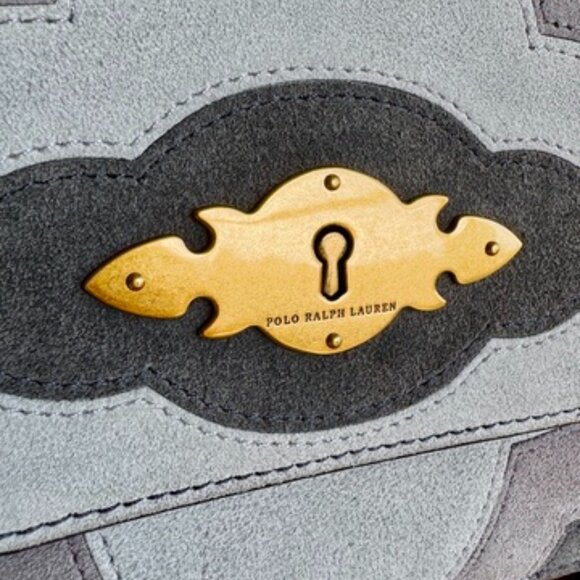 Polo Ralph Lauren Blue Suede Crossbody Bag - Picture 5 of 16